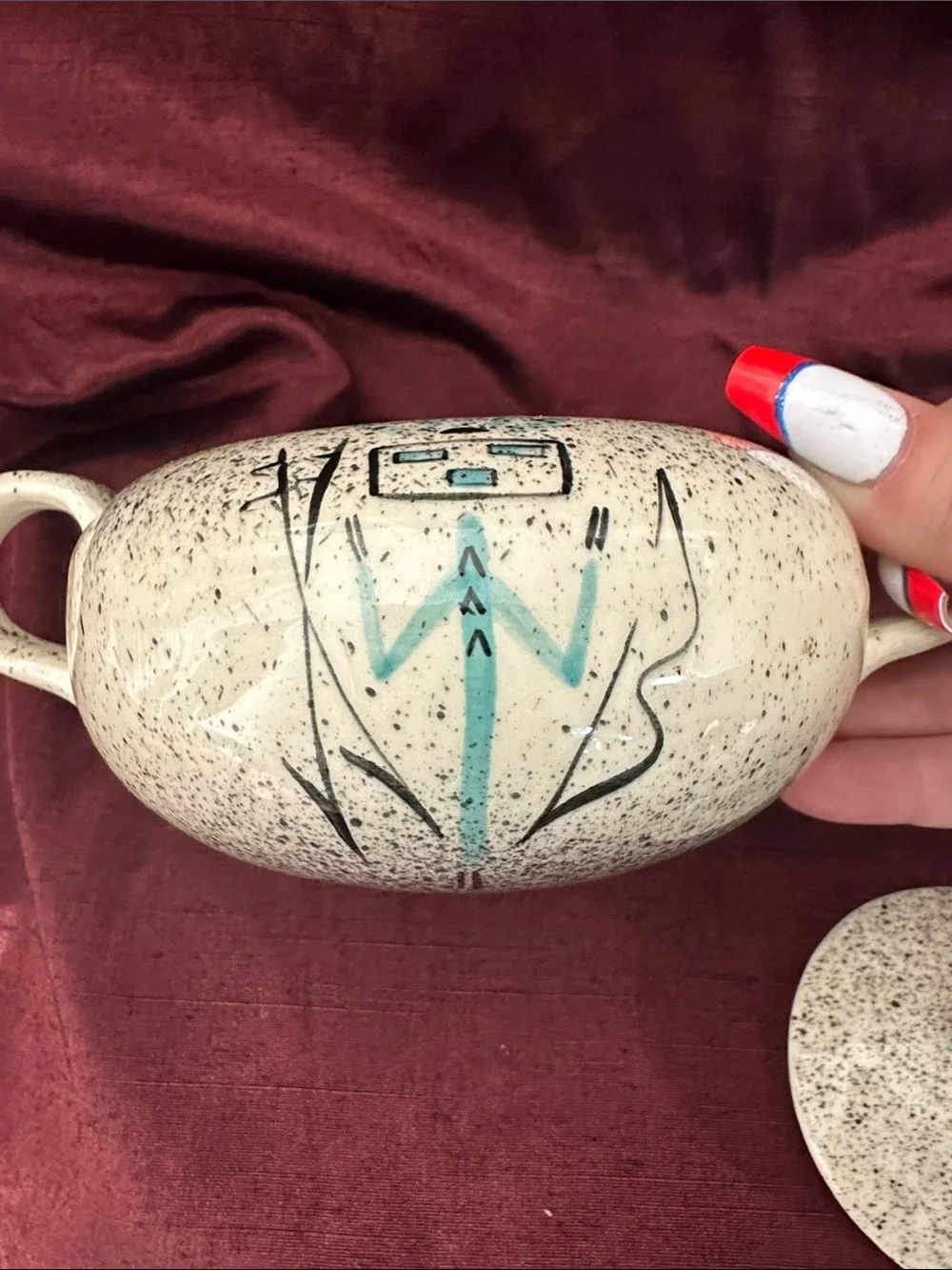 ✨ Vintage Loma of Arizona Sugar Bowl Kachina Design 🏜️💙